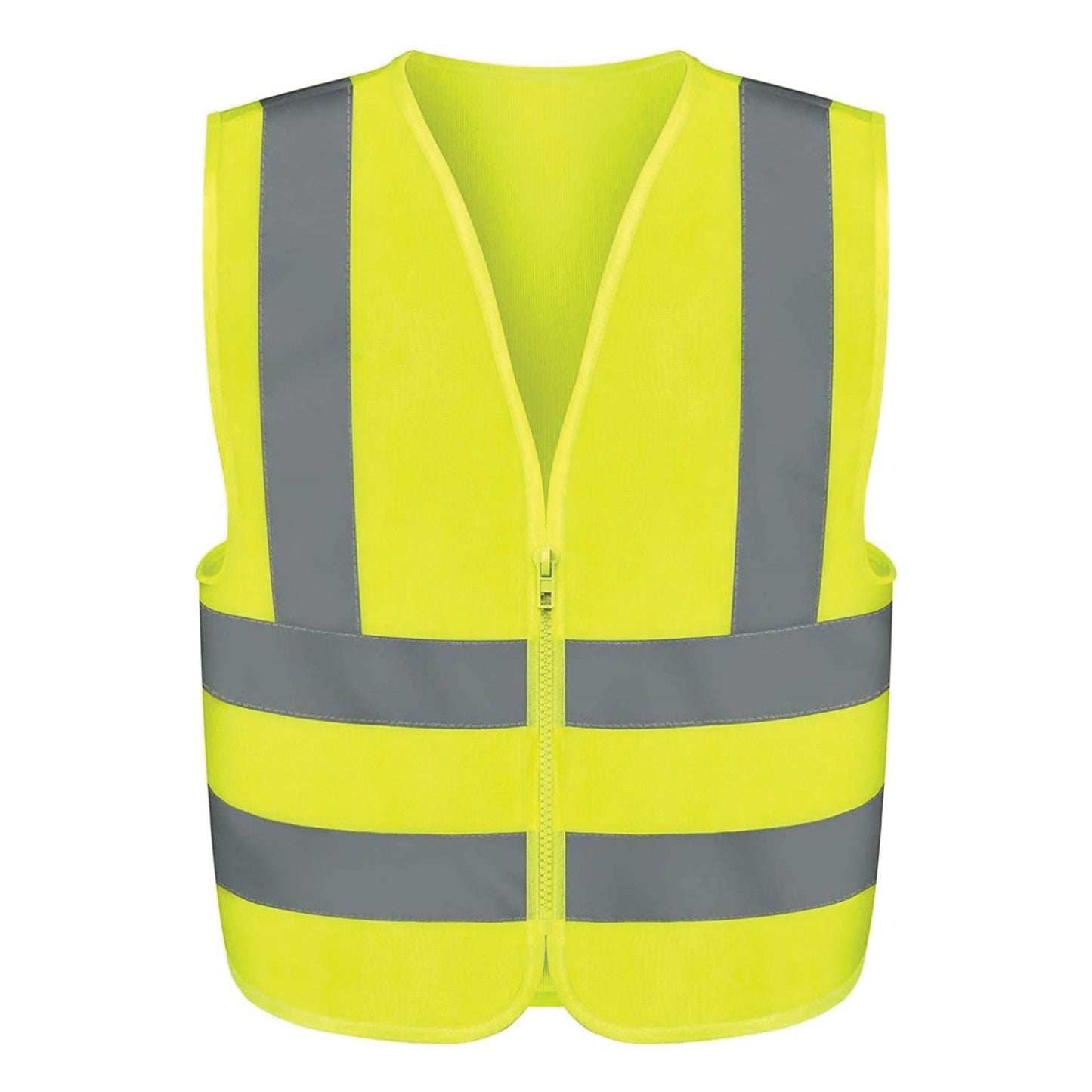 High Visibility Safety Vest with Reflective Strips | Neon Yellow Green Color For Emergency, Trucking, Construction and Safety Use