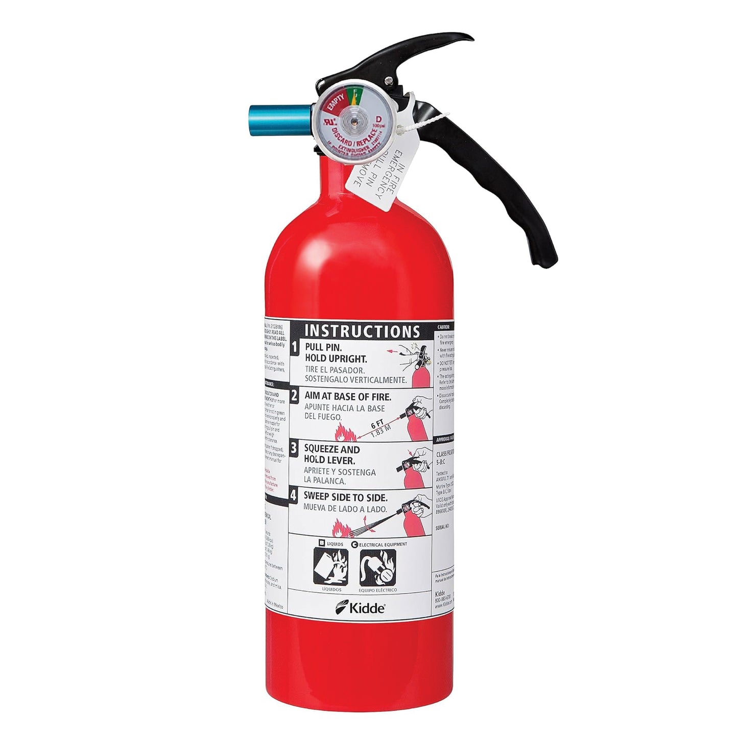 Fire Extinguisher for DOT Semi-Truck Use, 5-B:C, 3.2 Lbs