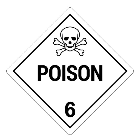 Class 6 Placard For Hazmat Compliance