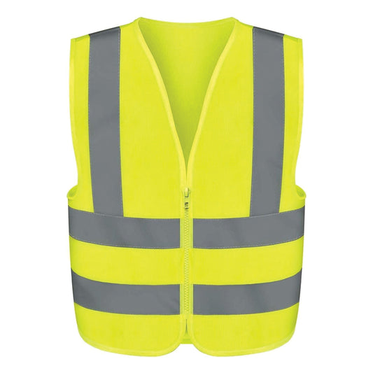 High Visibility Safety Vest with Reflective Strips | Neon Yellow Green Color  For Emergency, Trucking, Construction and Safety Use